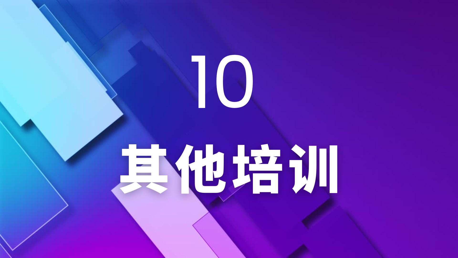 10 其他培训